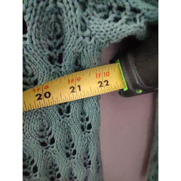 Evy's Tree Women's The Bernadette 100% Cotton XL Knit Cardigan Dusty Green - Picture 8 of 9